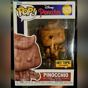 Funko Pop Pinocchio Brown Wood Design